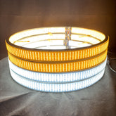 6 ROW WHITE&AMBER (dual side)Wheel Light Kit
