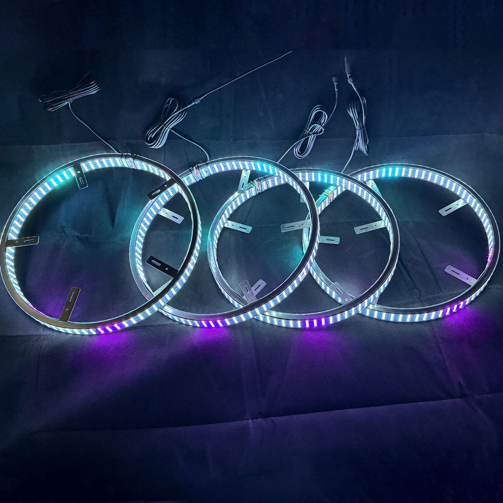 4 ROW RGB(dual side)Wheel Lights Kit