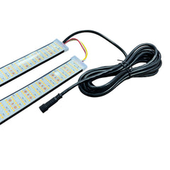 Amber & White Switchback LED Wheel Light Strip