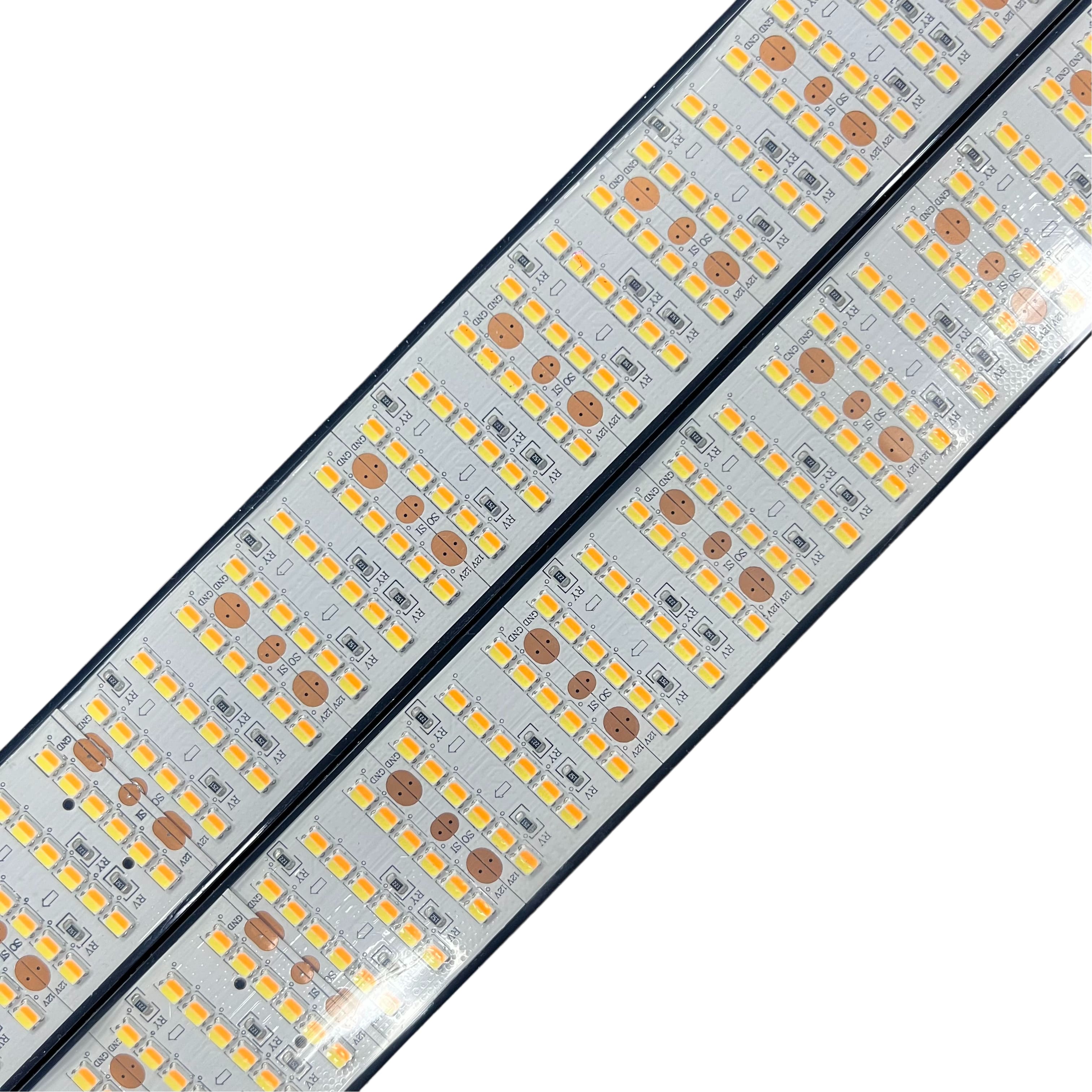 Amber & White Switchback LED Wheel Light Strip