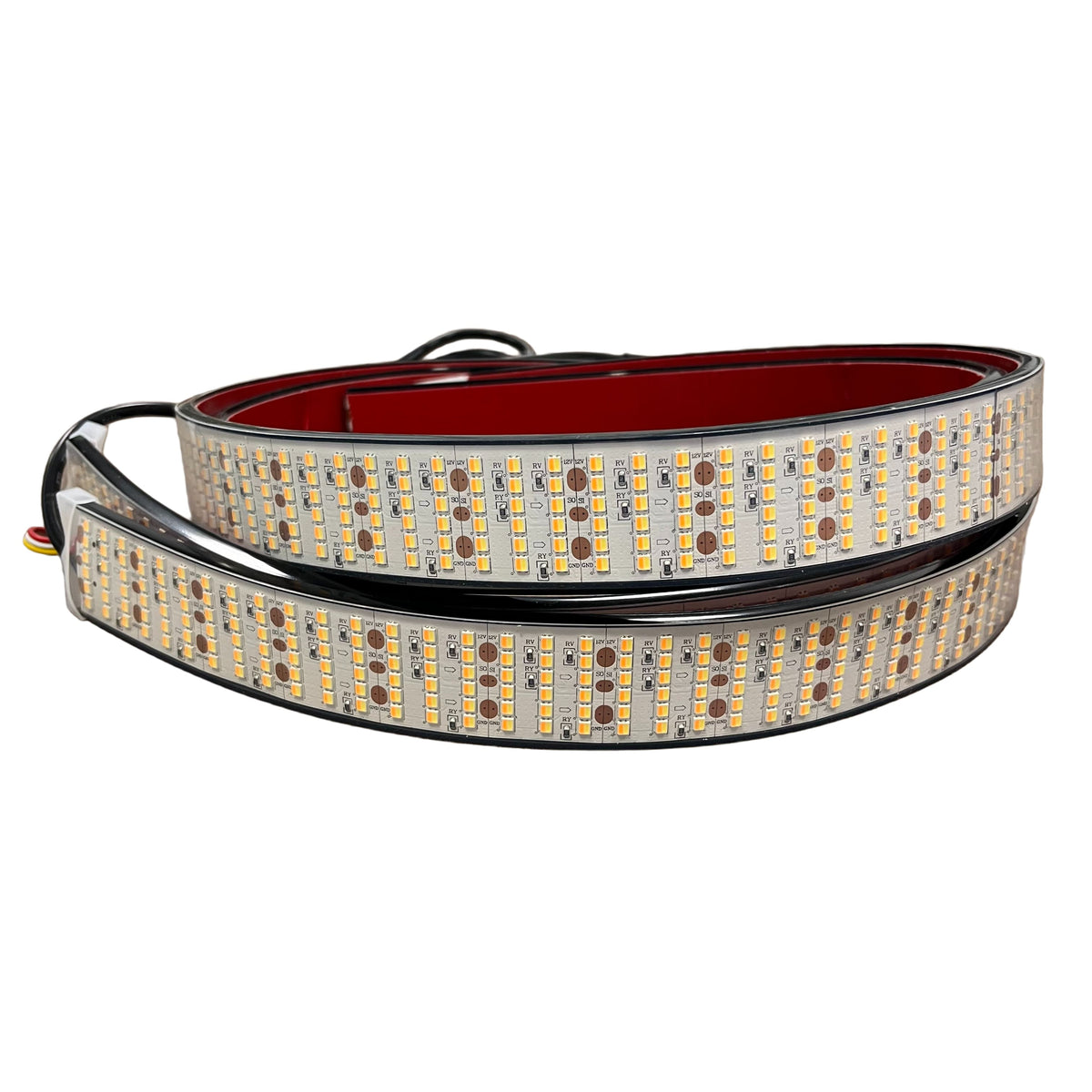 Amber & White Switchback LED Wheel Light Strip