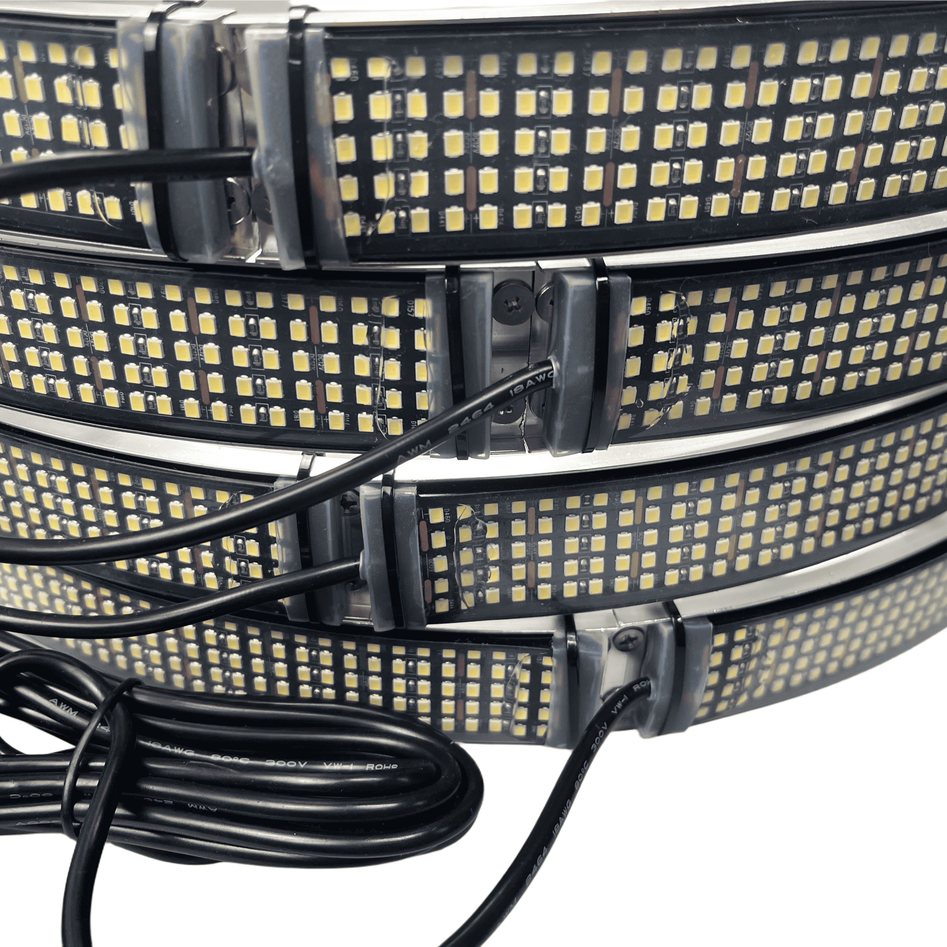 5 ROW WHITE (single side)Wheel Light Kit