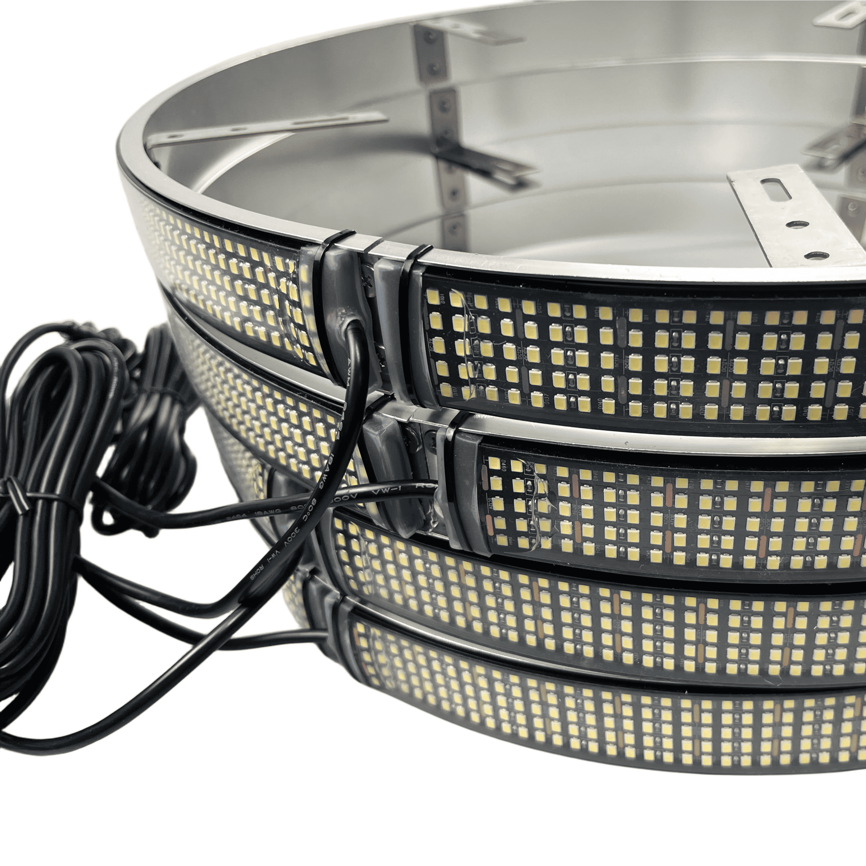 5 ROW WHITE (single side)Wheel Light Kit